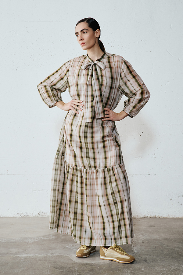 Abito Fantasia Plaid Intrend
